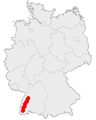 Географическое расположение гор Шварцвальда
