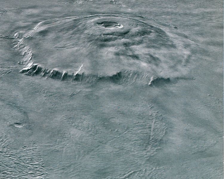 Панорама Олимпа с зонда Марс Экспресс