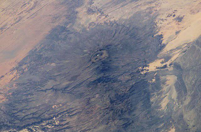 Изображение вулкана Эми Кусси, полученное из космоса