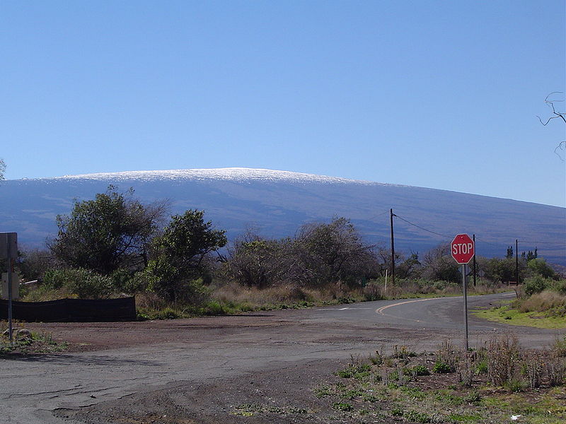 Вид на вулкан Мауна-Лоа 