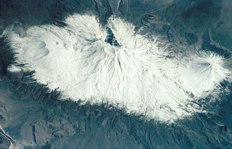Спутниковый снимок вулкана Арарат